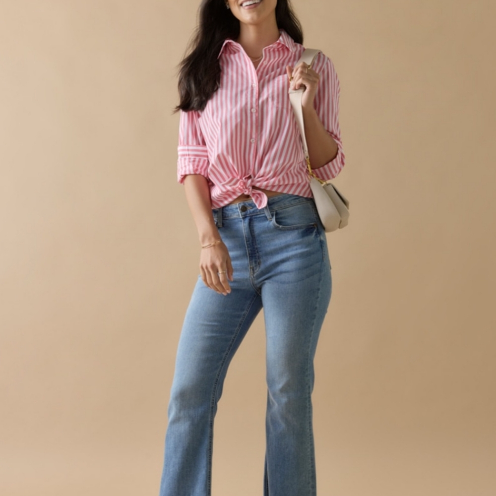 Francesca's Mi Ami Lorna Button Down Top. Size M - Picture 2 of 15